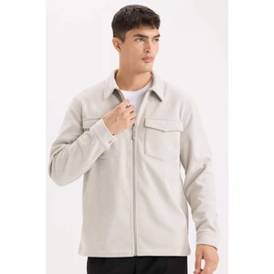 Regular Fit Polo Yaka Fitilli Kadife Gömlek D3380AX24AU