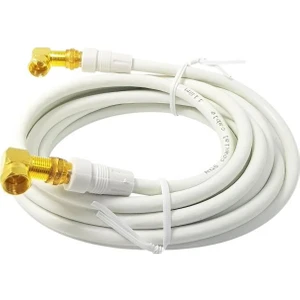 2 Metre 2x 90DERECE Gold F Konnektörlü Uydu Anten Kablosu