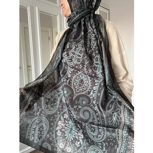 Etnik Desen Soft Pamuk Şal Soft Yeşil Renk