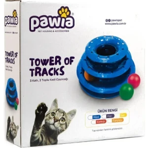 Üç Katlı, Üç Toplu Kedi Zeka Oyuncağı