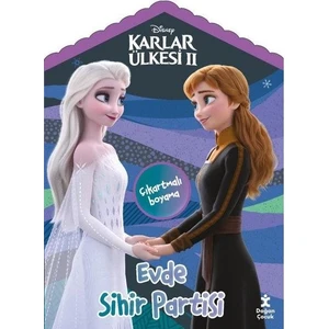 Disney Karlar Ülkesi 2   Evde Sihir Partisi Çıkartmalı Boyama Kitabı