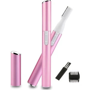 Burun Kıl Alma Tüy Alma Bakım Makinesi Seyehat Tipi Epilatör Cihazı Pembe