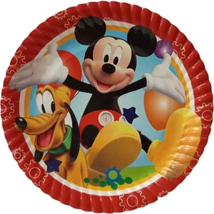 Doğum Günü  Mickey Mouse Tabak 8 Li Karton Tabak