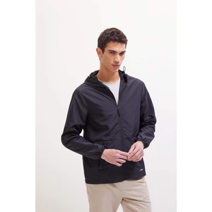 Su İtici Çift Taraflı Slim Fit Dar Kesim Kapüşonlu Fermuarlı Mevsimlik Baharlık Mont C5821AX25SP
