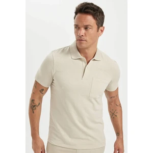 Slim Fit Dar Kesim Basic Düz Kısa Kollu Polo Tişört D0031AX24SM