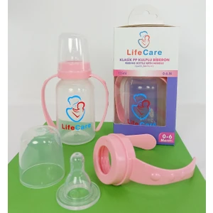 Life Care Kulplu Pp Biberon 125ML Pembe