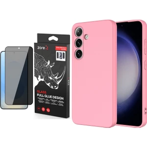 Samsung Galaxy S25 Kılıf Zore Mara Lansman Kapak + Premium Privacy Temperli Cam Ekran Koruyucu
