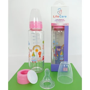 Life Care Cam Biberon 250ML Pembe