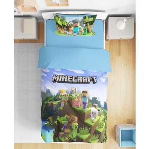 Erays Home Minecraft 3D Dijital Baskılı Tek Kişilik Çarşafsız Nevresim Takımı Genç Nevresim Takımı