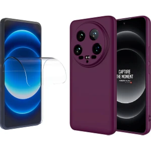 Xiaomi Mi 14 Ultra Kılıf Zore Mara Lansman Kapak + Süper Nano Ekran Koruyucu