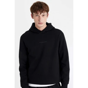 Regular Fit Kapüşonlu Baskılı Sweatshirt C6131AX24AU