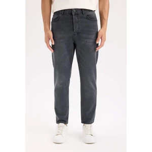 %100 Pamuk 90's Slim Fit Dar Kalıp Yüksek Bel Dar Paça Jean Yıkamalı Pantolon D8759AX24AU