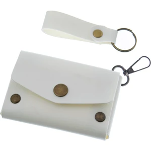 Beyaz Renk, Deri, Kancalı Bozuk Para Cüzdan Seti, Özel Günler Için En Iyi Hediye, Özel Üretim