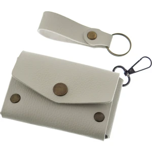 Taş Renk, Deri, Kancalı Bozuk Para Cüzdan Seti, Özel Günler Için En Iyi Hediye, Özel Üretim