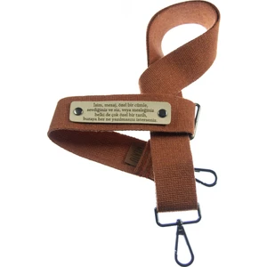 Kiremit Renk, Isminizle Şıklığınızı Tamamlayan Modern Tasarım Kişiye Özel Omuz Askısı, 140 cm