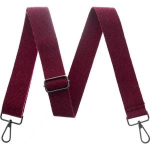 Bordo Renk, 125 cm Uzunlukta, Siyah Metal Aksesuarlı, Omuz Askısı, Çanta El Askısı, Modaya Uygun
