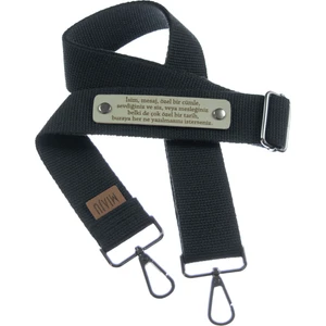Siyah Renk, Isme Özel Eğitmenler Için Şık ve Hediyelik Çanta Askısı Tasarımı, 120 cm Kayış