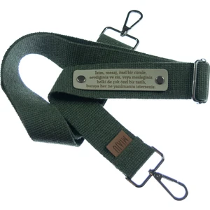 Koyu Yeşil Renk, Sana Özel Kişisel Tasarım, 120 cm Çanta Omuz Askısı, Şık Hediyelik