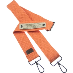 Mercan Renk, Isminize Özel Stil Şık ve Fonksiyonel Çanta Omuz Askısı, 140 cm Çantanıza Yedek Askı