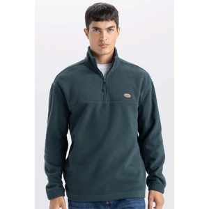 Relax Fit Dik Yaka Fermuarlı Polar Sweatshirt D2348AX24AU