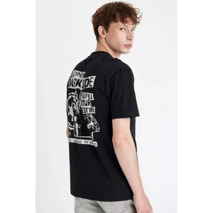Star Wars Regular Fit Bisiklet Yaka Sırt Baskılı Kısa Kollu Tişört C5828AX24HS