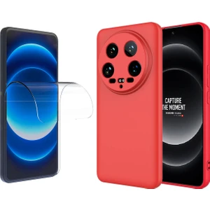 Xiaomi Mi 14 Ultra Kılıf Zore Mara Lansman Kapak + Süper Nano Ekran Koruyucu