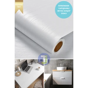 Kendinden Yapışkanlı Ahşap Görünümlü Mutfak Banyo Tezgah Duvar Dolap Masa Kaplama 60 x 100 cm