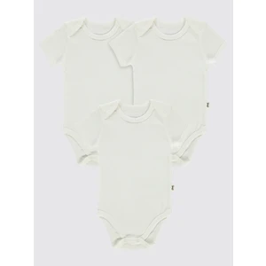 Civil Baby Bebek Çıtçıtlı Badi 3-9 Ay Beyaz