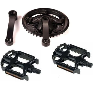 Bisiklet 3 Lü Aynakol 42T & Alüminyum Siyah Bilyalı Pedal Set