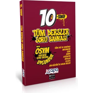 Çapa Yayınları 10.sınıf Tümdersler Soru Bankası