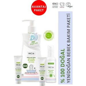 Incıa  Doğal Yenidoğan Bebek Bakım Paketi