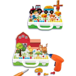 Birlik Oyuncak Çiftlik Matkap Seti - Creative Puzzle
