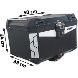 Gp Kompozit Universal 45 Lt Alüminyum Motosiklet Çantası Siyah