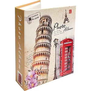 100'LÜK 15 x 21 cm  Pisa Kulesi Desenli Fotoğraf Albümü