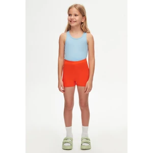 Turuncu Basic Kız Çocuk Dans Şort