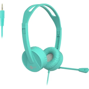 HT106 Kablolu 3.5mm Jacklı Mikrofonlu Kulak Üstü Kulaklık Turkuaz