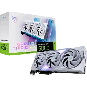Msı VGA Geforce Rtx 5080 16G Gamıng Trıo Oc Whıte RTX5080 16GB Gdrr7 256 B DX12 Pcıe 5.0 X16 (3xdp 1xhdmı)