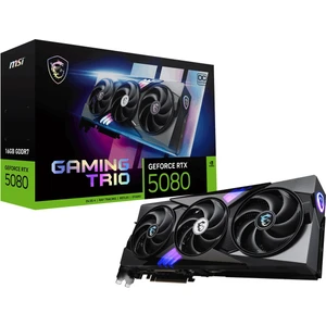 Msı VGA Geforce Rtx 5080 16G Gamıng Trıo Oc RTX5080 16GB Gdrr7 256 B DX12 Pcıe 5.0 X16 (3xdp 1xhdmı)