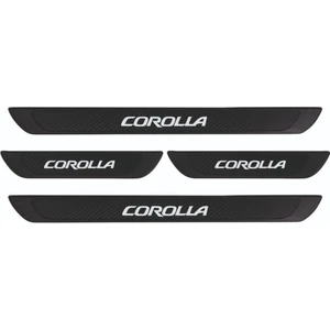 Toyota 1998-2001 Corolla Old Karbon Kapı Eşiği 4 Parça Krom Yazılı