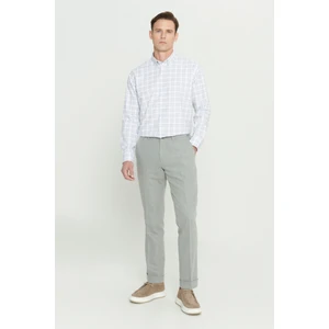 Comfort Fit Rahat Kesim Yan Cepli Desenli Beli Lastikli Pantolon