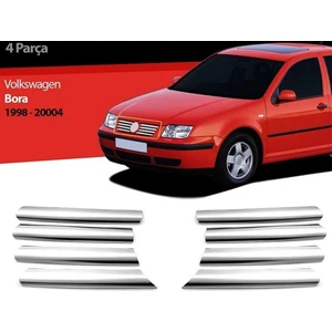 Volkswagen Bora 1998-2004 Model Arası Krom Ön Panjur 8 Parça Paslanmaz Çelik