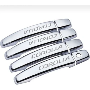 Toyota Corolla 2002-2012 Yazılı Krom Kapi Kolu 4 Kapi Paslanmaz Celik
