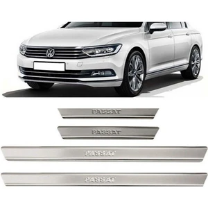 Volkswagen Passat B8 2014-2019 Krom Kapı Eşiği 4 Parça Paslanmaz Çelik