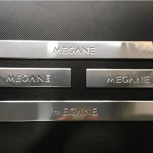 Renault Megane-2 2005-2010 Model Arası Krom Kapı Eşiği 4 Parça Paslanmaz Çelik