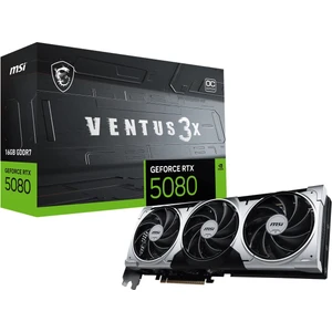Msı VGA Geforce Rtx 5080 16G Ventus 3x Oc Plus 16GB Gdrr7 256 B DX12 Pcıe 5.0 X16 (3xdp 1xhdmı)