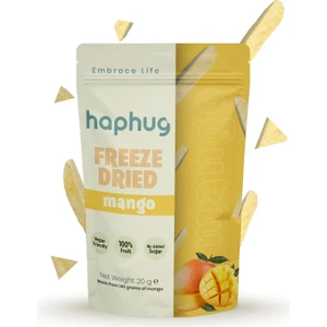 HapHug Freeze Dried (Dondurularak Kurutulmuş) Mango - Freeze Dry Meyve Kurusu 20GR
