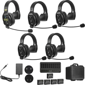 Saramonic WITALK-WT5S 5 Kişilik Tam Dubleks 1.9ghz Kablosuz Tek Kulaklı Kulaklıklı Interkom Sistemi Sert Kılıflı