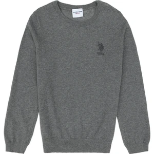 U.S. Polo Assn. Erkek Çocuk Gri Melanj Kazak /Triko 50288893-VR086
