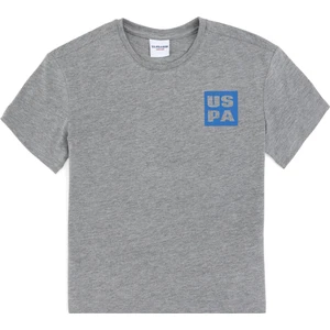 U.s. Polo Assn. Erkek Çocuk Gri Melanj Tişört Basic 50295447-VR086
