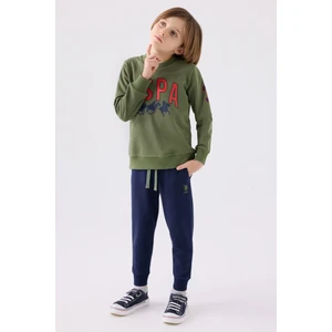 U.s. Polo Assn. Erkek Çocuk Haki Pijama Takım 50299482-VR027
